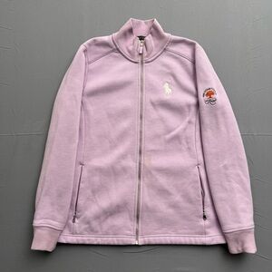 Polo Golf Ralph Lauren Lavender Full Zip Fleece Sweatshirt Women’s Size S